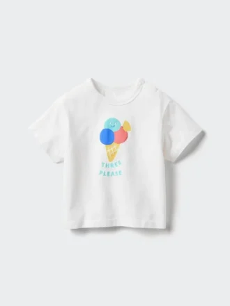 Baby Baby AIRism Pamuklu Tişört | Baskılı