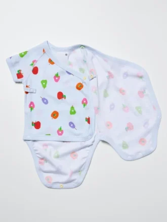 Baby Baby Resimli Kitap Koleksiyonu Kısa Kolları Olan Tulum | Önden Açık | Tırtıl