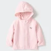 Bebek UV Korumalı File Kapüşonlu Sweatshirt