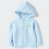 Bebek UV Korumalı File Kapüşonlu Sweatshirt