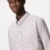 Erkek Broadcloth Gömlek | Düğmeli | Kareli