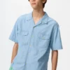 Erkek Chambray Oversized Gömlek