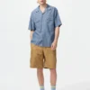 Erkek Chambray Oversized Gömlek