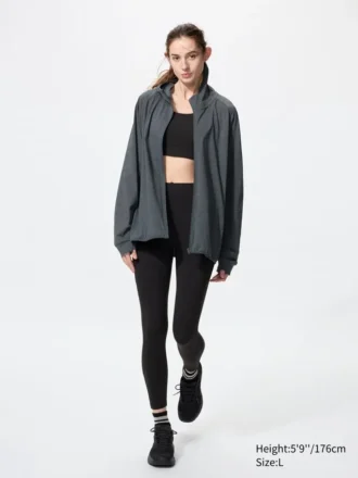 Erkek DRY-EX UV Korumalı Tam Fermuarlı Kapüşonlu Sweatshirt