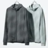 Erkek DRY-EX UV Korumalı Tam Fermuarlı Kapüşonlu Sweatshirt | Baskı