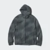 Erkek DRY-EX UV Korumalı Tam Fermuarlı Kapüşonlu Sweatshirt | Baskı