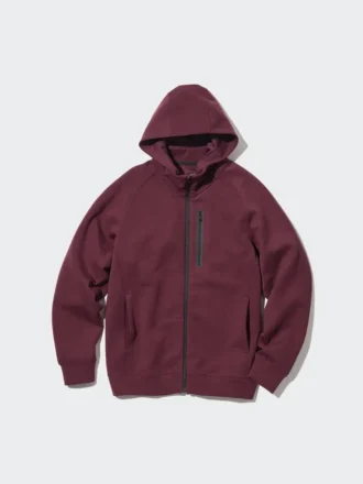 Erkek Dry Stretch Sweat Tam Fermuarlı Kapüşonlu Sweatshirt