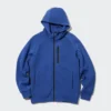Erkek Dry Stretch Sweat Tam Fermuarlı Kapüşonlu Sweatshirt