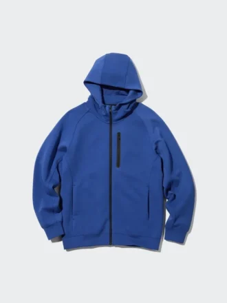 Erkek Dry Stretch Sweat Tam Fermuarlı Kapüşonlu Sweatshirt