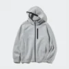 Erkek Dry Stretch Sweat Tam Fermuarlı Kapüşonlu Sweatshirt
