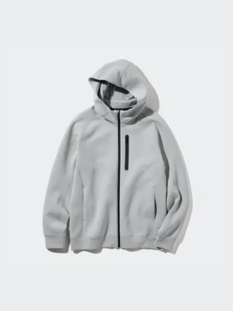 Erkek Dry Stretch Sweat Tam Fermuarlı Kapüşonlu Sweatshirt