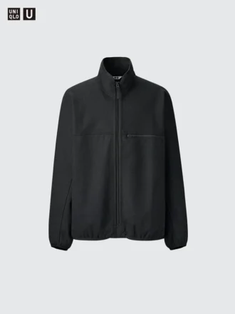 Erkek Fırçalanmış Jersey Fermuarlı Bluzon