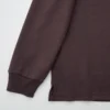 Erkek Fırçalanmış Jersey Mock Neck Uzun Kollu Tişört