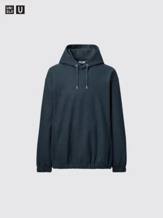 Erkek Fırçalanmış Jersey Uzun Kollu Kapüşonlu Sweatshirt