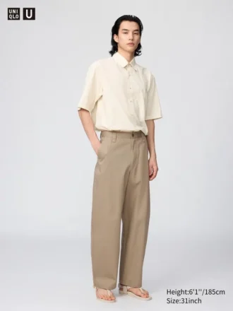 Erkek Geniş Chino Pantolonlar