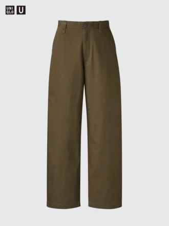 Erkek Geniş Chino Pantolonlar