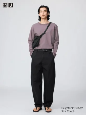 Erkek Geniş Chino Pantolonlar