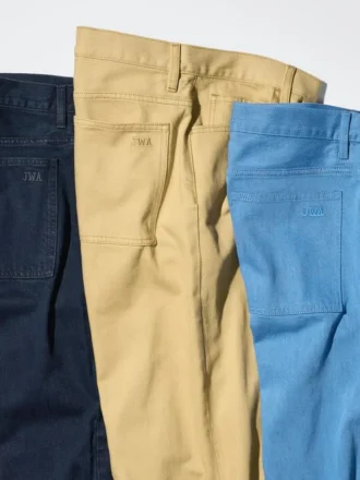 Erkek Geniş Düz Kesim Renkli Kot Pantolon