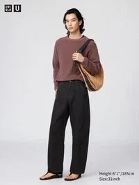 Erkek Geniş Konik Paça Kot Pantolon