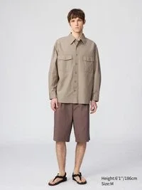 Erkek İş Gömleği Oversized | Uzun Kollular