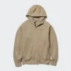 Erkek HEATTECH Pile Astarlı Tam Fermuarlı Kapüşonlu Sweatshirt