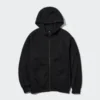 Erkek HEATTECH Pile Astarlı Tam Fermuarlı Kapüşonlu Sweatshirt