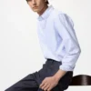 Erkek Oxford Slim Gömlek | Çizgili