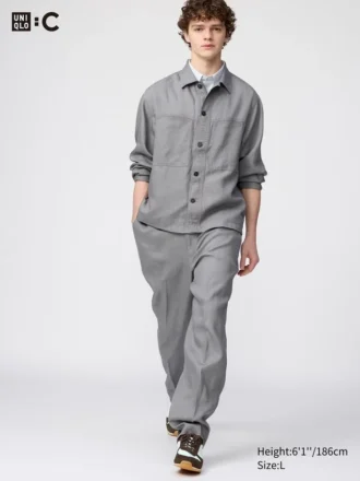 Erkek Premium Linen Geniş Paça Pantolon