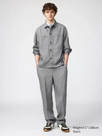 Erkek Premium Linen Geniş Paça Pantolon