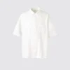 Erkek Premium Linen Oversized Gömlek | Kısa Kollar