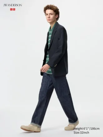 Erkek Selvedge Düz Paça Kot Pantolon