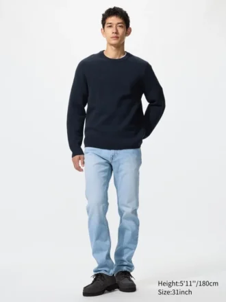 Erkek Slim Straight Kot Pantolonlar