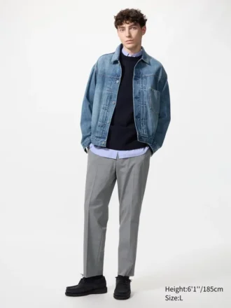 Erkek Smart Ankle Pants | Kareli Desen