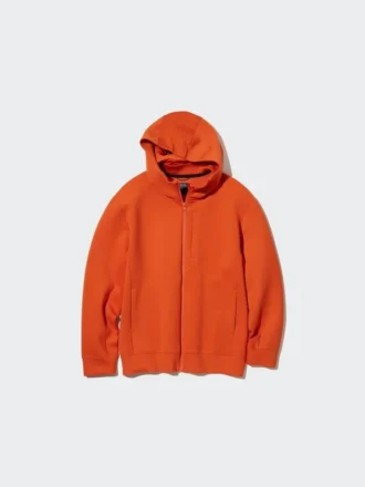 Erkek Streç Kuru Ter Uzun Kollu Tam Fermuarlı Kapüşonlu Sweatshirt