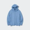 Erkek Streç Kuru Ter Uzun Kollu Tam Fermuarlı Kapüşonlu Sweatshirt