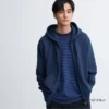 Erkek Sweat Full-Zip Kapüşonlu Sweatshirt