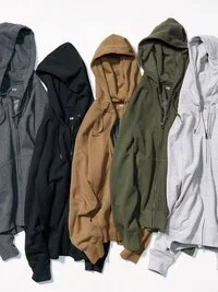 Erkek Sweat Full-Zip Kapüşonlu Sweatshirt