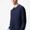 Erkek Yıkanabilir 3D Knit Polo | Uzun Kollular