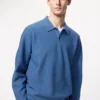 Erkek Yıkanabilir 3D Knit Polo | Uzun Kollular