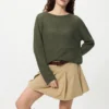 Kadın 3D Knit File Kazak