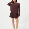 Kadın 3D Knit File Kazak