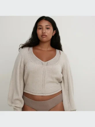 Kadın 3D Knit Ribana Sütyen