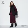 Kadın 3D Knit Souffle Yarn Etek