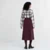 Kadın 3D Knit Souffle Yarn Etek
