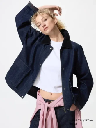 Kadın Barn Şort Ceket | Denim