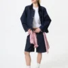 Kadın Barn Şort Ceket | Denim