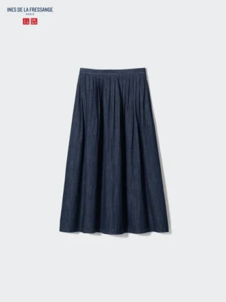 Kadın Denim Büzgülü Etek