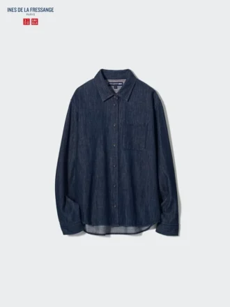 Kadın Denim Uzun Kollu Gömlek