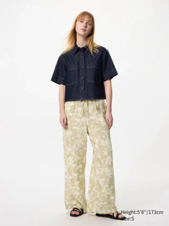 Kadın Drape Easy Pantolon | Çiçek