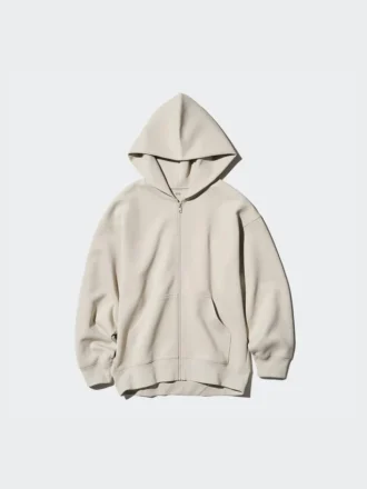 Kadın Dry Sweat Rahat Tam Fermuarlı Kapüşonlu Sweatshirt